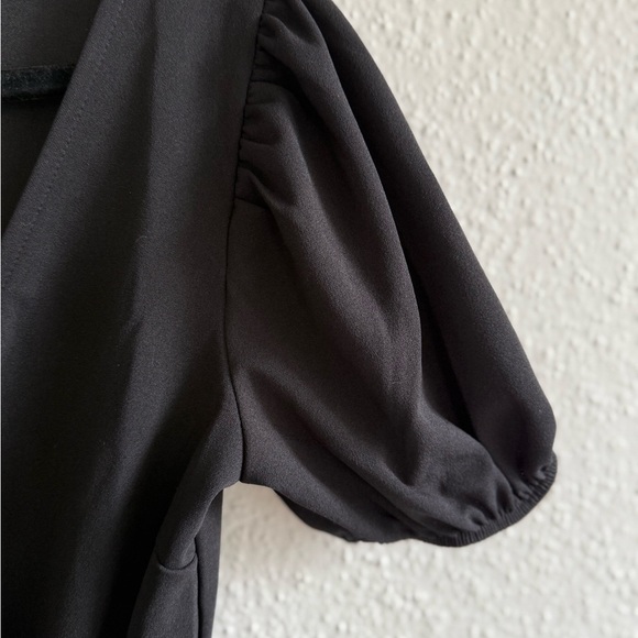 Windsor Black Wrap Midi Dress Size S - Picture 4 of 10